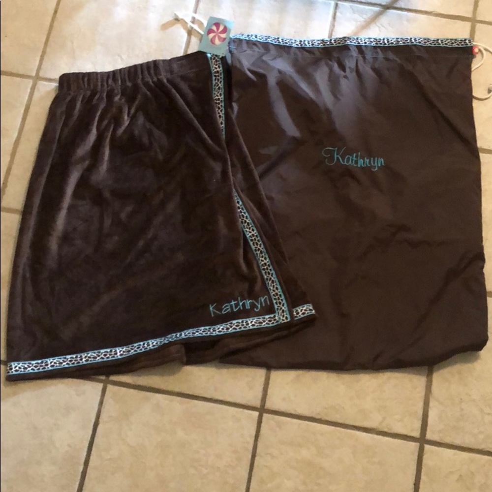 Women’s towel wrap and laundry sack